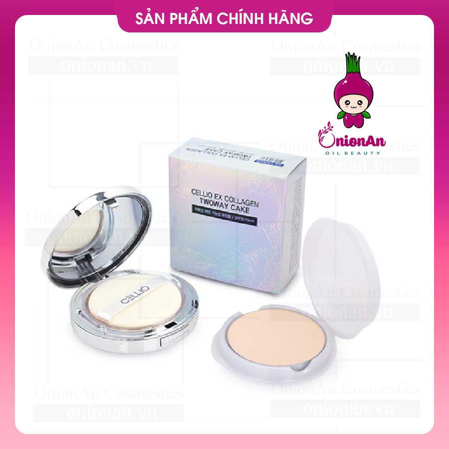 Phấn Phủ Cellio Ex Collagen Twoway Cake SPF30 PA+++